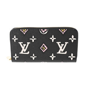 Louis Vuitton Wild Heart Zippy Wallet Noir Black Canvas Long